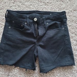 American Eagle Next Level Stretch Black Midi Shorts
